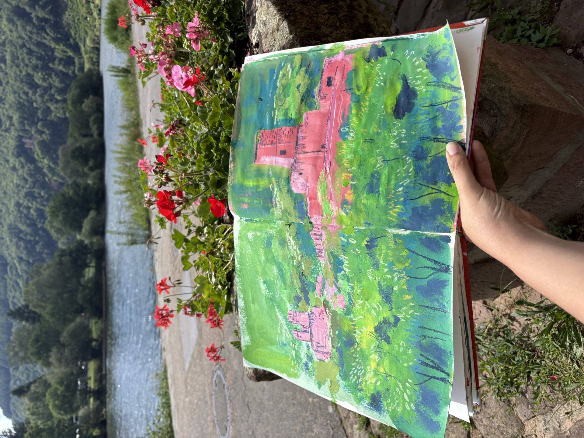 Heidelberg castle sketch