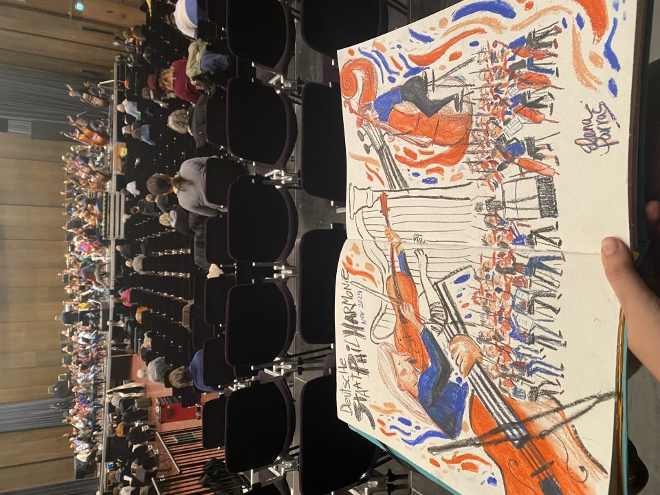 Concert sketch with real orchestra