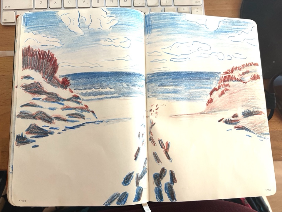 Beach sketch